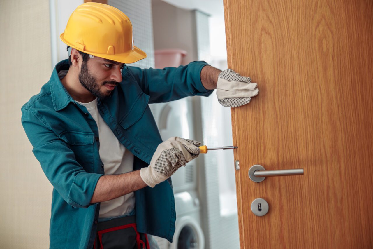 Lock maintenance photo from the original Keymasters website