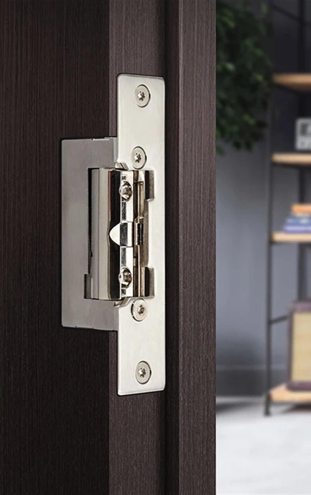 Electric strike fitted to a door frame