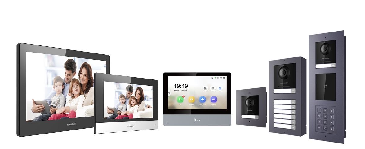 Video intercom screens and entrance panels